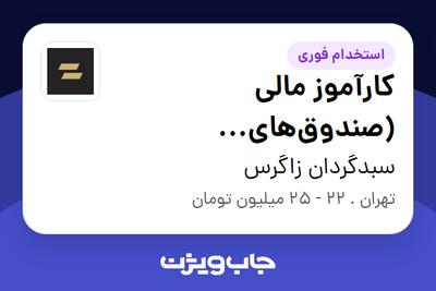 استخدام کارآموز مالی (صندوقهای سرمایهگذاری) در سبدگردان زاگرس