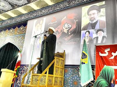  امام جمعه کاشمر: جهاد و استقامت پیروزی بر دشمن را محقق می کند