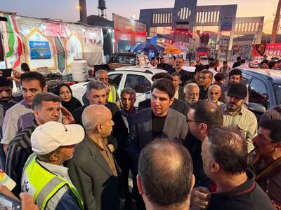  بازدید استاندار کردستان از خدمات دهی مواکب اربعین حسینی در مرز باشماق