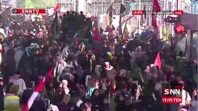  سیل عاشقان حسینی در راه رسیدن به حرم حضرت سیدالشهدا (ع)