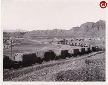 کاروان کامیونهای اشغالگران آمریکایی در ایران+عکس
