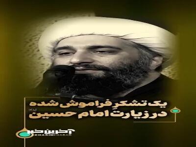 یک تشکرِ فراموش شده، در زیارت امام حسین علیه السلام