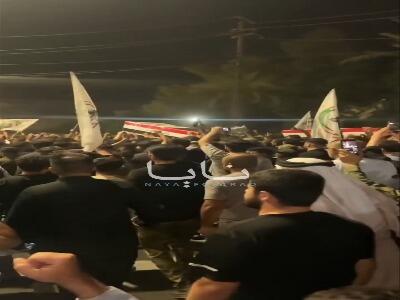  تشییع پیکرهای شهدای «تیپ ۳۰» الحشد الشعبی در نینوا