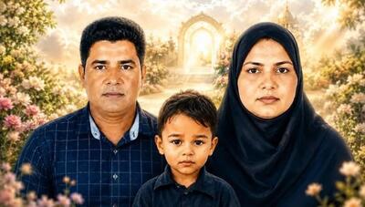  تشییع پیکر شهدای حمله آمریکا به محله چاه‌تنگوی قشم
