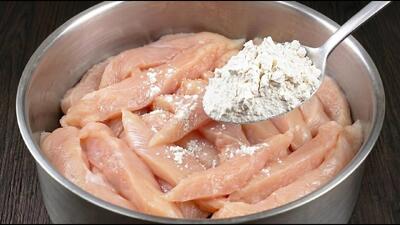  طرز تهیه فیله سوخاری : بهترین روش پولکی کردن فیله مرغ