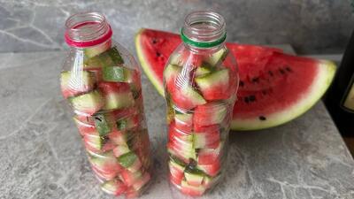 طرز تهیه ترشی پوست هندوانه؛ ترد و خوشمزه در ۳ روز