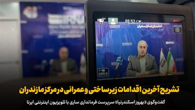  فیلم| گفت‌وگوی فرماندار ساری با ایرنا؛ تشریح آخرین اقدامات عمرانی دولت در مرکز مازندران