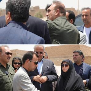  بازدید رئیس سازمان حفاظت محیط زیست کشور از کانون‌های بحرانی ماسه‌های بادی روستای کهک
