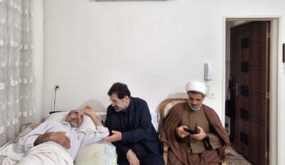  استاندار قم از جانباز کارگر جنگ تحمیلی عیادت کرد