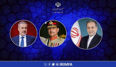  گفت و گوی عراقچی با عاصم منیر و وزیر خارجه ترکیه/ هشدار نسبت به هرگونه اقدام ماجراجویانه از سوی ارتش آمریکا