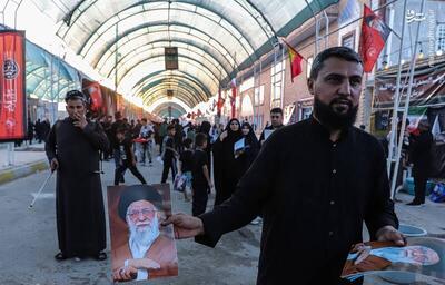  عکس/ وضعیت تردد و خدمت‌رسانی به زائران اربعین در مرز چذابه