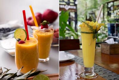  طرز تهیه اسموتی انبه به روش کافه ای