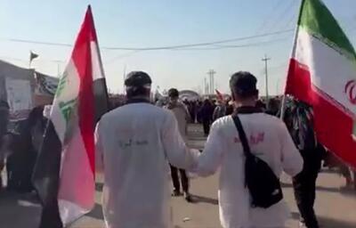  کفن‌پوشان مشهدی در راه کربلا