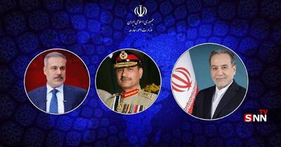 تماس تلفنی وزیر امور خارجه با فرمانده ارتش پاکستان و وزیر خارجه ترکیه