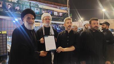  عکس/ پیام قدردانی رهبر معظم انقلاب به خادمان اربعین در مرز شلمچه عراق ابلاغ شد