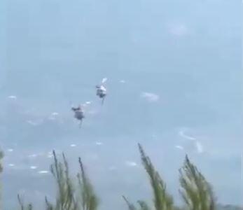  برخورد دو بالگرد اطفای حریق در غرب آتن