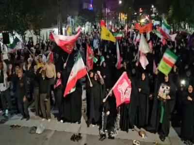 فیلم/ حضور پرشور زرندی‌های ولایتمدار در صد و پنجاه و چهارمین قرار شبانه