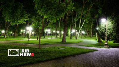  اجرای طرح روشنایی در بوستان‌های خرم‌آباد