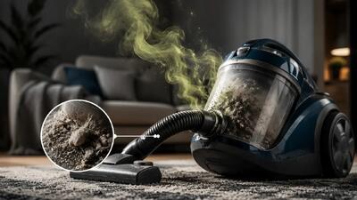 بوی بد جاروبرقی از چیست؟ بررسی علت ها و روش های رفع سریع مشکل