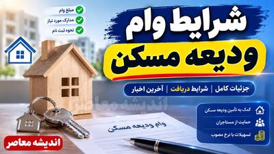 وام ودیعه مسکن ۱۴۰۵؛ سقف ۳۶۵ میلیونی تهران و اقساط ۱۰ میلیونی + جدول مبالغ و شرایط جدید