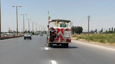  ۱۸۳ کیلومترباند از محورهای قزوین در تیرماه خط کشی شد