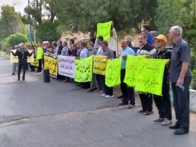  تجمع بازنشستگان تامین اجتماعی در شوش، هفت‌تپه و رشت