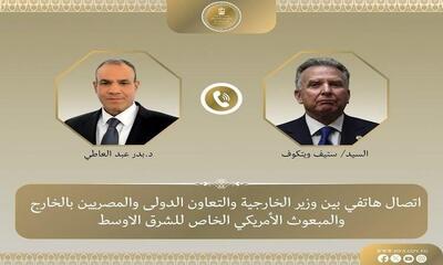 جزئیات مهم گفتگوی تلفنی وزیر خارجه مصر با ویتکاف