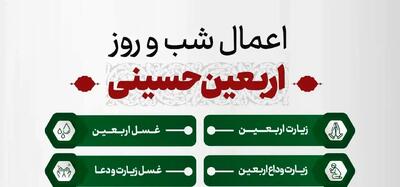 اعمال شب و روز اربعین ۱۴۰۵