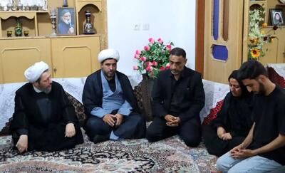 دیدار رئیس اداره عقیدتی سیاسی نیروی هوایی ارتش با خانواده شهید بالیده