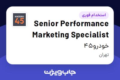  استخدام Senior Performance Marketing Specialist در خودرو45