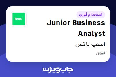 استخدام Junior Business Analyst در اسنپ باکس