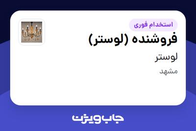  استخدام فروشنده (لوستر) - آقا در لوستر