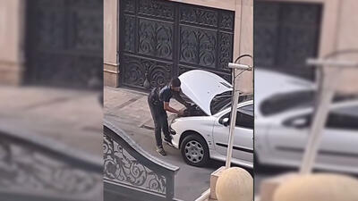  فیلم چهره باز دزدان تهران /  لحظه سرقت ایسوی  206 سفید در خیابان پیروزی