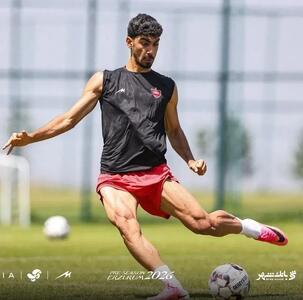 آمادگی بدنی باورنکردنی مهاجم جوان پرسپولیس/ ستاره تارتار جلب توجه کرد