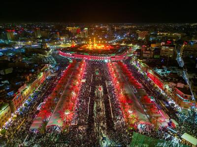  عزاداری عاشقان حسینی در بین‌الحرمین