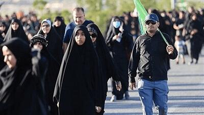  فیلم/ همدان در شب ۱۵۵ همگام با کاروان اربعین