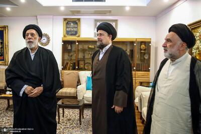  عکس‌های دیدار سید حسن خمینی با برادر رهبر شهید انقلاب