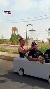  استخر سیار سوژه خیابان‌ها شد