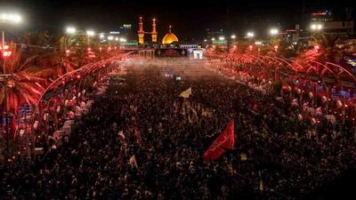  تصاویر خیره‌کننده از بین‌الحرمین؛ موج زائران به کربلا رسید