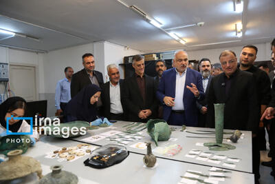  استاندار گلستان در میان گنجینه‌های سه هزار ساله