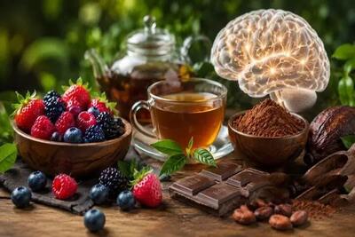  توت، چای و کاکائو در حفظ سلامت مغز موثرند