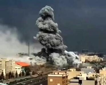  ببینید| تصاویر هولناکی از لحظه بمباران خیابان فردوسی در جنگ ۴۰ روزه