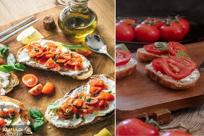 ساندویچ گوجه فرنگی با پروتئین بالا صبحانه ای مناسب برای کسانی که رژیم هستند