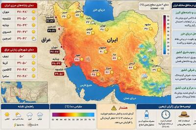  گرمای شدید در پایانه‌های مرزی غرب کشور