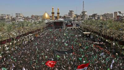  عزاداری عاشقان حسینی در آستانه اربعین + فیلم