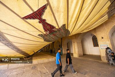  آیین سنتی پوش کشی در مسجد جامع یزد