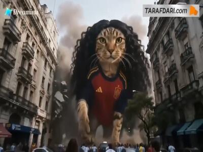  کوکوریا این بار به شکل یک گربه غول‌پیکر، بوئنوس‌آیرس را تسخیر کرده!