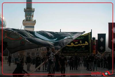 طنین نوای «لبیک یا حسین» در حرم حضرت معصومه(س)