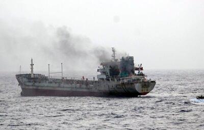 حادثه دریایی برای یک کشتی باری در سواحل عمان