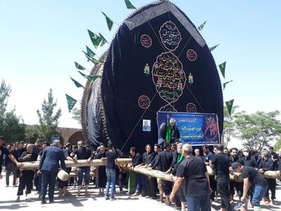  فیلم| آیین نخل‌برداری اربعین در استان یزد